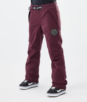 Women Dope Blizzard W Snowboard Pants Burgundy | DQNBSVT-76