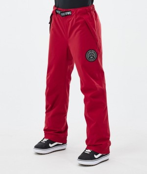 Women Dope Blizzard W Snowboard Pants Deep Red | ELAJYRB-86