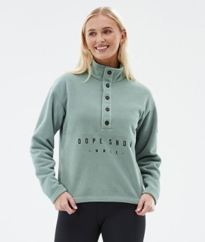 Women Dope Comfy W Fleece Green | DRKJMQZ-24