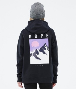 Women Dope Common W 2022 Hoodie Black | NOTABHD-86