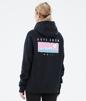 Women Dope Common W 2022 Hoodie Black | SEYBOVM-64