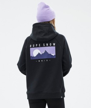 Women Dope Common W Hoodie Black | QSPYRNF-17