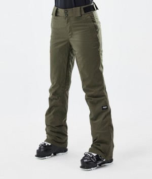 Women Dope Con W Ski Pants Olive / Green | FCXTAWV-65