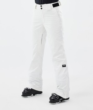 Women Dope Con W Ski Pants White | PDVRZXA-63