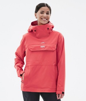 Women Dope Downpour W Outdoor Jackets Coral | NWALCED-67