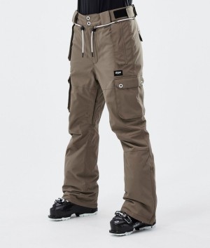 Women Dope Iconic W Ski Pants Grey | LIZBFPM-39