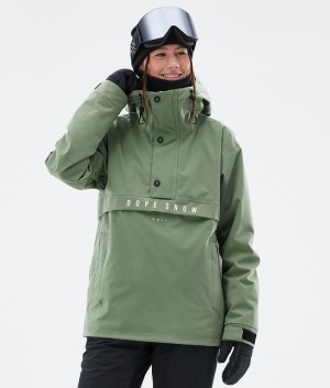 Women Dope Legacy W Ski Jackets Green | LKVSGZM-42