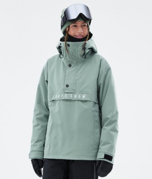 Women Dope Legacy W Ski Jackets Green | TUOIZXJ-69