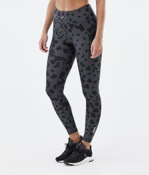 Women Dope Lofty Tech Leggings Black / Grey | XNUKEOA-25