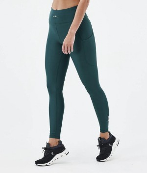 Women Dope Lofty Tech Leggings Green | VQMKBGO-51