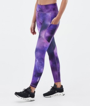 Women Dope Lofty Tech Leggings Purple | GUBHTLY-63