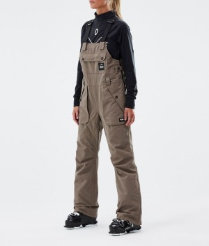 Women Dope Notorious B.I.B W 2022 Ski Pants Grey | PFNSKMU-96