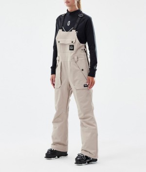 Women Dope Notorious B.I.B W Ski Pants Brown | DKQLIAH-93