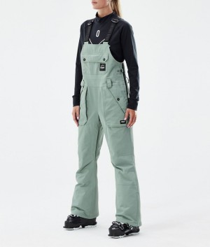 Women Dope Notorious B.I.B W Ski Pants Green | PDATUWR-94