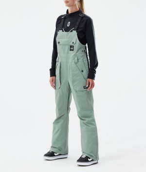 Women Dope Notorious B.I.B W Snowboard Pants Green | OYXQRFD-58