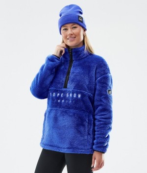 Women Dope Pile W Fleece Deep Blue | ZIKVPNY-08