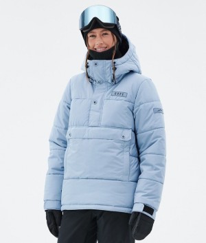 Women Dope Puffer W Ski Jackets Light Blue | EWJUYVA-57