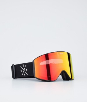 Women Dope Sight Snow Goggles Black / Red | CFQTHYO-01