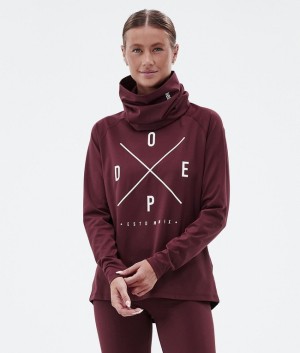 Women Dope Snuggle W Base Layer Burgundy | EHCFJKX-16