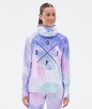 Women Dope Snuggle W Base Layer Pink / Blue | WUZSXJD-91