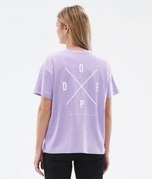 Women Dope Standard W 2022 T-shirts Purple | EIYWMTL-73