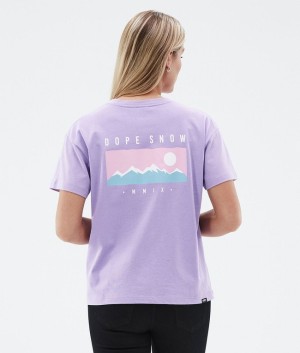 Women Dope Standard W 2022 T-shirts Purple | CGJFVME-87