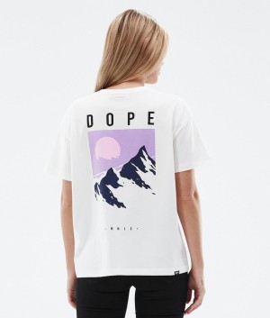 Women Dope Standard W 2022 T-shirts White | QDBFCLA-68