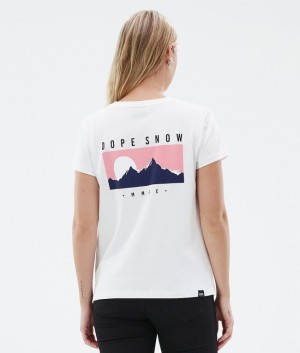 Women Dope Standard W T-shirts White | DCERZMS-13