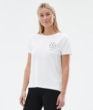 Women Dope Standard W T-shirts White | XFSMIBR-08