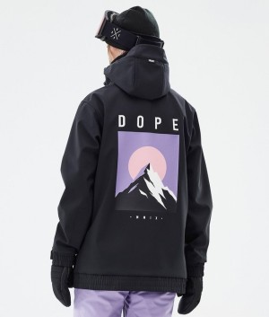 Women Dope Yeti W Snowboard Jackets Black | UPQBHRN-57