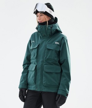 Women Dope Zenith W Ski Jackets Green | XJTDIUF-65