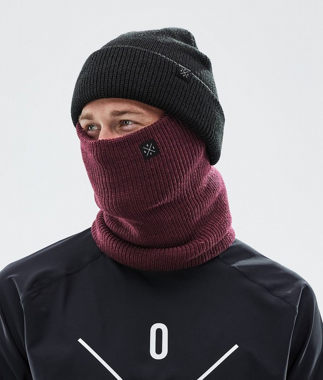 Men Dope 2X-UP Knitted 2022 Ski Masks Burgundy | IYPFZNX-96