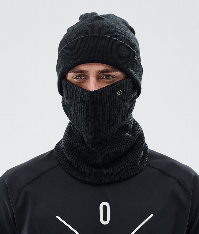 Men Dope 2X-Up Knitted Ski Masks Black | JRAZHOC-95