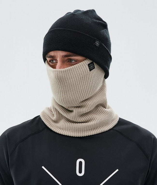 Men Dope 2X-Up Knitted Ski Masks Brown | PLABXWD-96