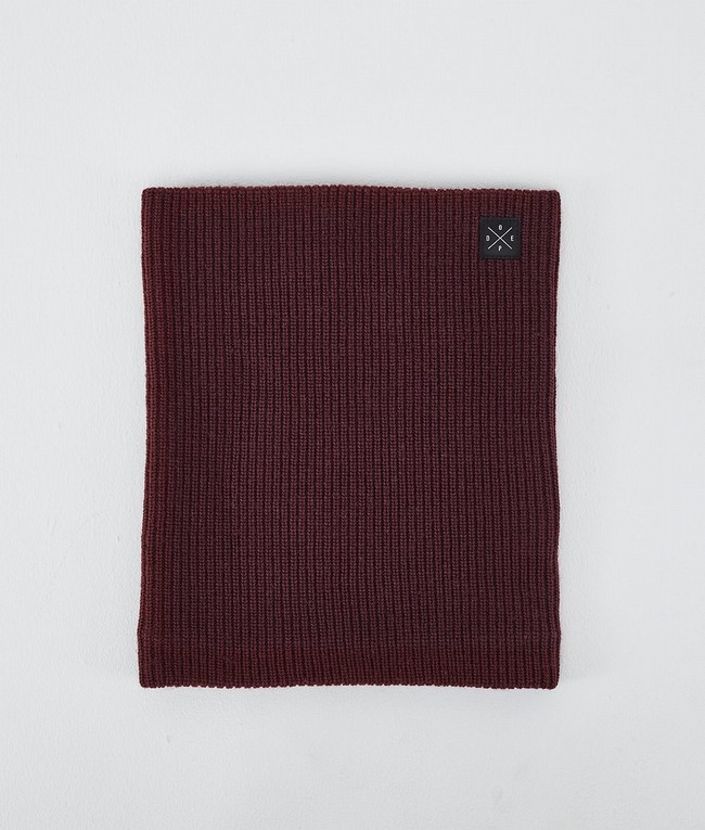 Men Dope 2X-Up Knitted Ski Masks Burgundy | XJISLCW-70