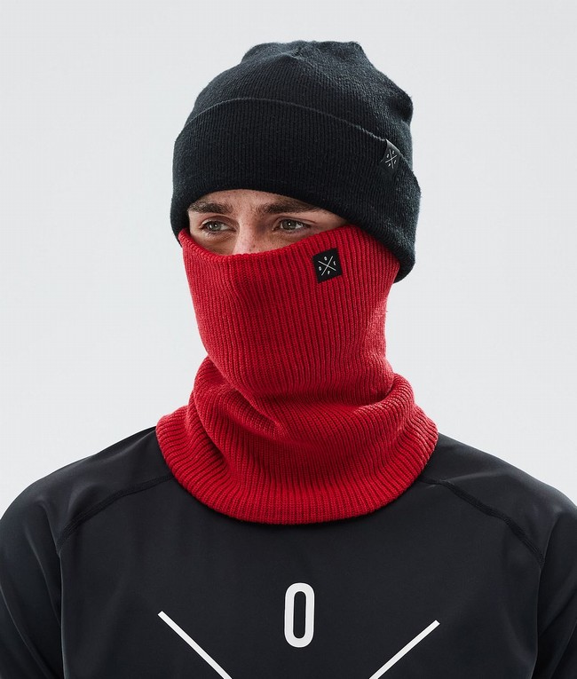 Men Dope 2X-Up Knitted Ski Masks Deep Red | UZQXBCP-87