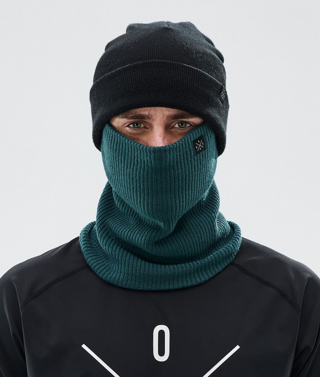 Men Dope 2X-Up Knitted Ski Masks Green | MNCJYLW-09