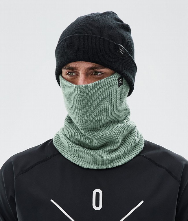 Men Dope 2X-Up Knitted Ski Masks Green | OFYHCQM-82