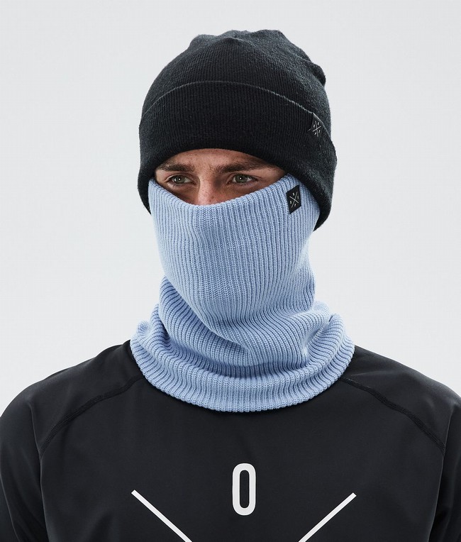 Men Dope 2X-Up Knitted Ski Masks Light Blue | YAJICSZ-16