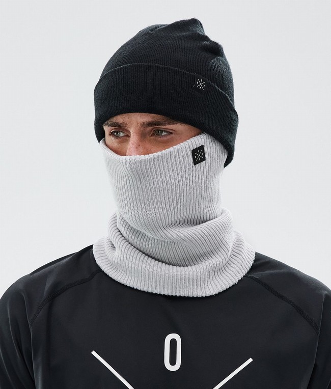 Men Dope 2X-Up Knitted Ski Masks Light Grey | TGIWYHZ-37