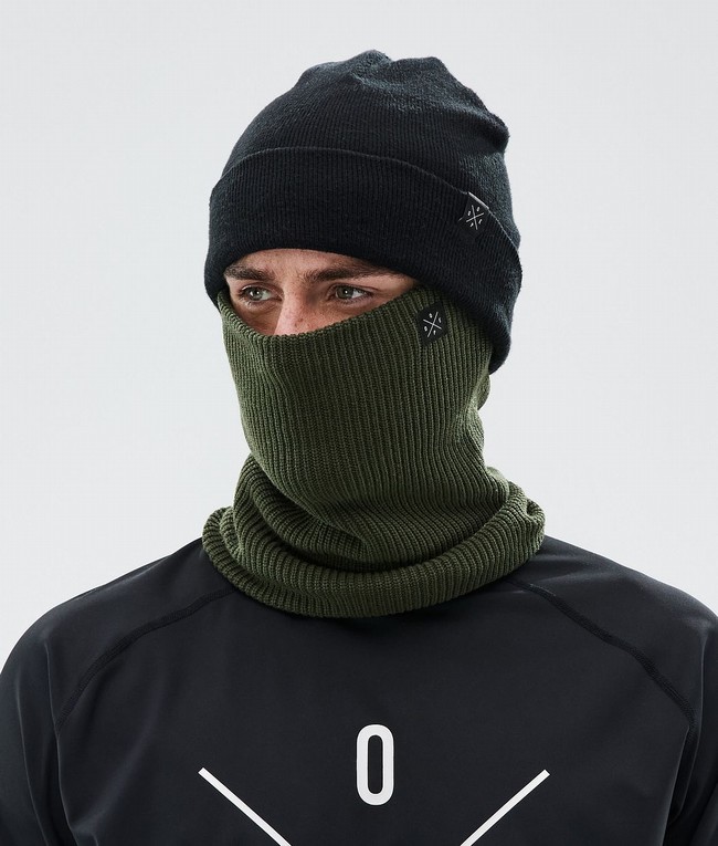 Men Dope 2X-Up Knitted Ski Masks Olive / Green | VUHPIWT-71