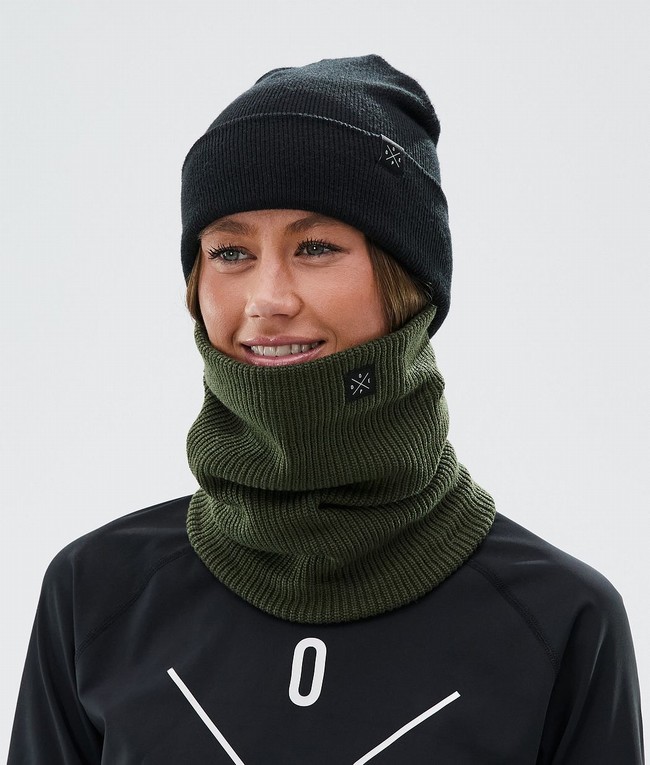 Men Dope 2X-Up Knitted Ski Masks Olive / Green | VUHPIWT-71