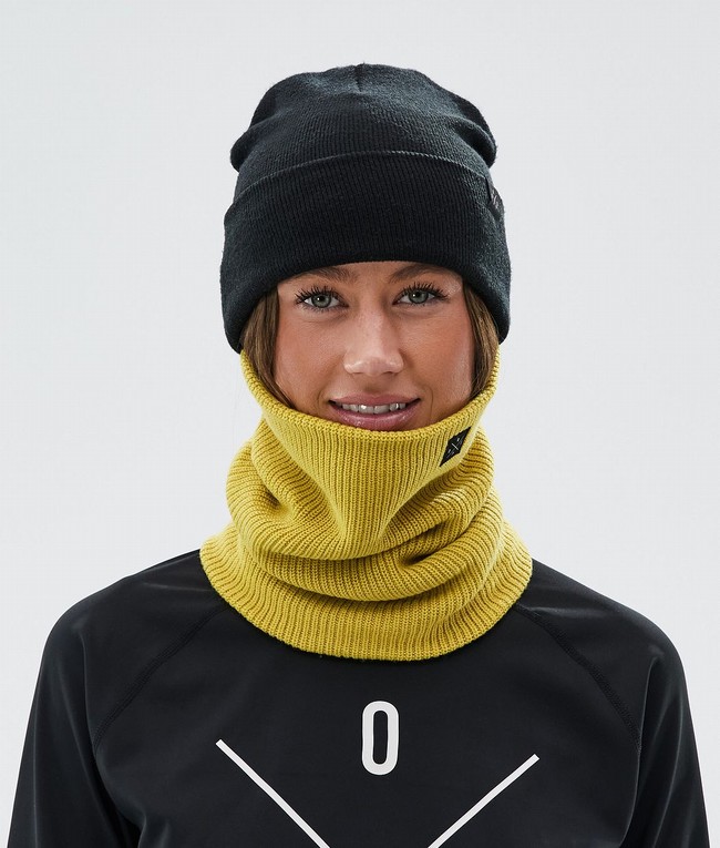 Men Dope 2X-Up Knitted Ski Masks Yellow | FWOPYQD-68