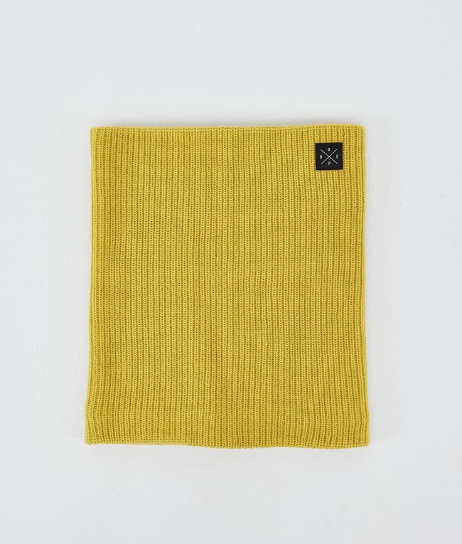 Men Dope 2X-Up Knitted Ski Masks Yellow | FWOPYQD-68