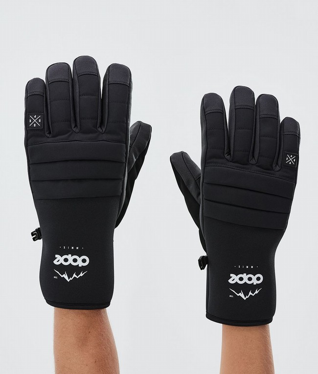 Men Dope Ace 2022 Snow Gloves Black | AXMVDUL-29