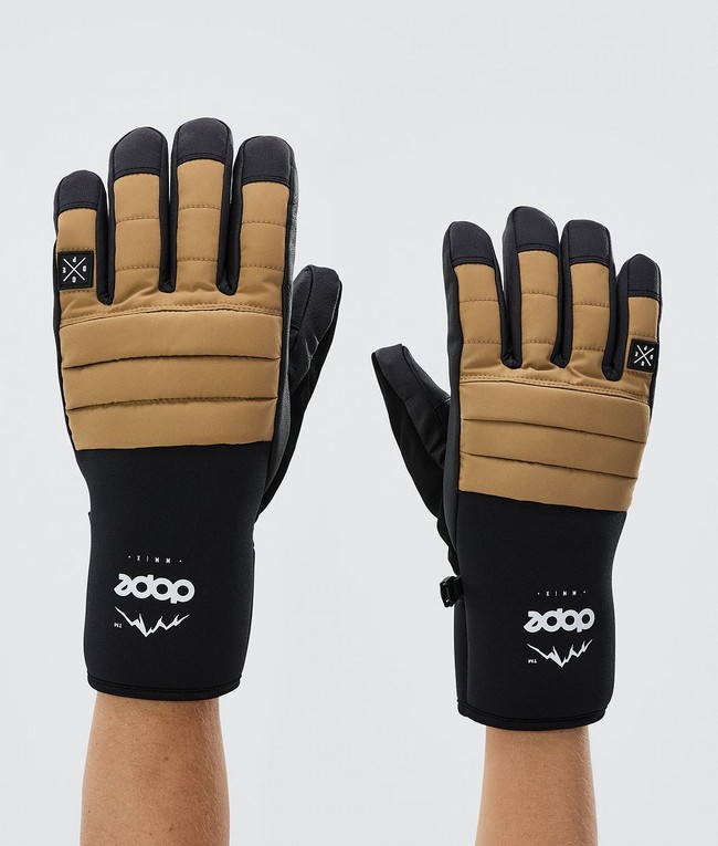 Men Dope Ace 2022 Snow Gloves Gold | WUHVAYN-65