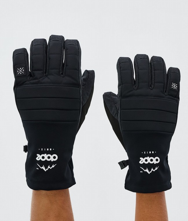 Men Dope Ace Snow Gloves Black | DBFHAGP-59