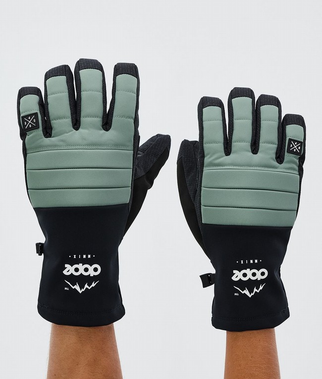 Men Dope Ace Snow Gloves Green | APOZNJL-41