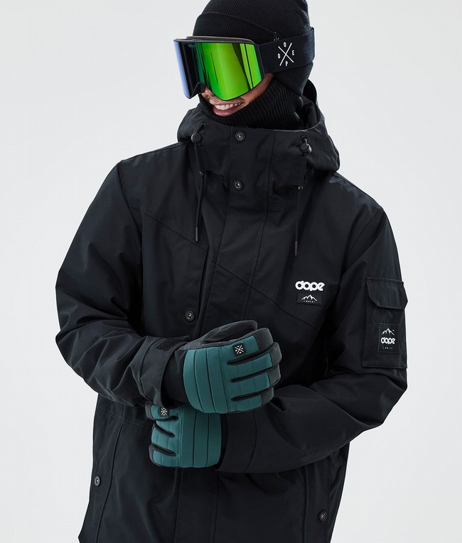 Men Dope Ace Snow Gloves Green | WVXMOJY-69