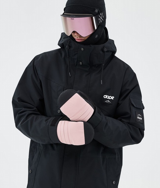 Men Dope Ace Snow Gloves Pink | YGDFNWJ-68